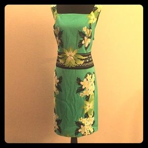 Super cute tropical sheath dress